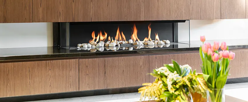 Double-height Fireplace Design Refurbishment in Burlington, Vermont