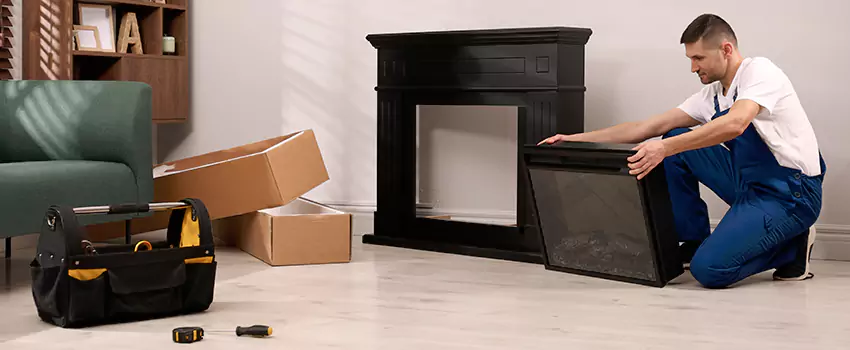 Old Rusted Metal Fireplace Repair And Replacement in Burlington, VT