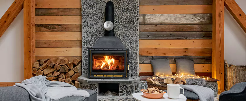 Thelin Hearth Products Direct Vent Gas Stove Fireplace Inspection in Burlington, Vermont